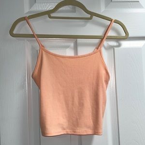 salmon pink tank top